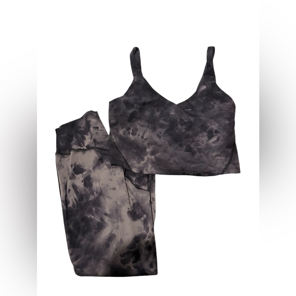 Kamo fitness matching legging and crop top